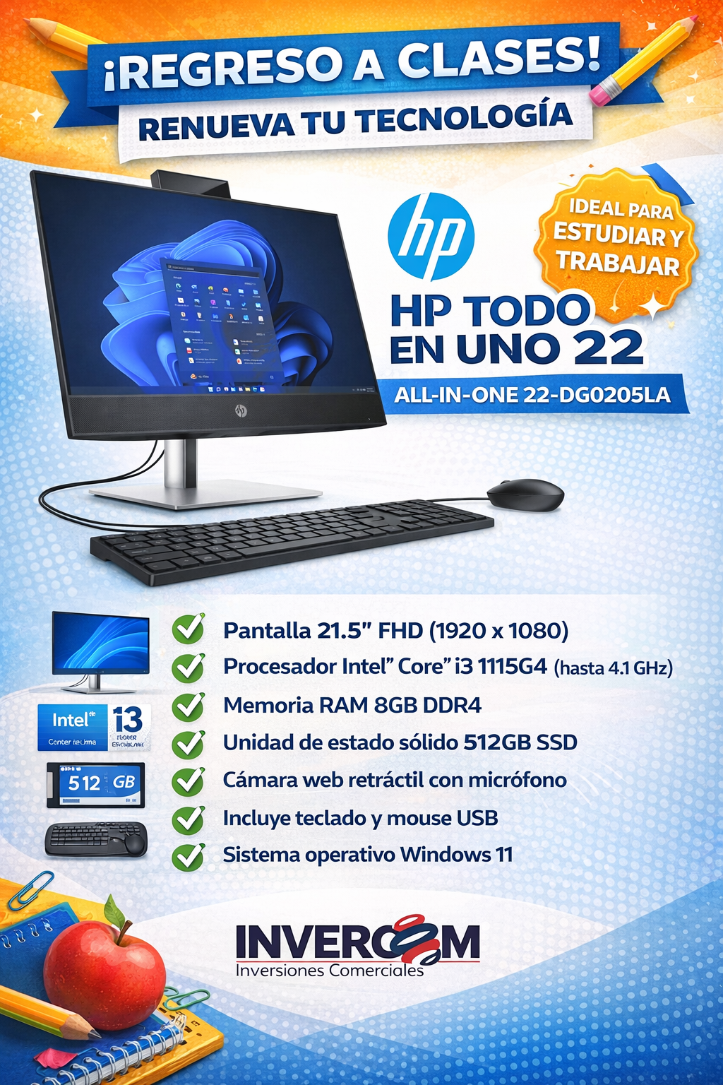 HP 22 ALL IN ONE 22 DG0205LA